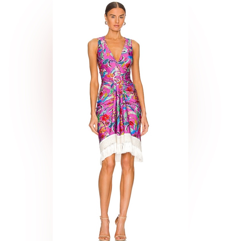 PatBO Zamia Midi Dress. Color Magenta. Worn once